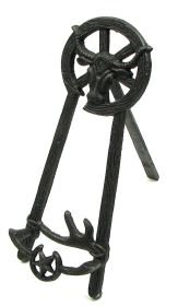 Cast Iron Steer Easel