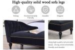 [New+Video] 58" Velvet Chaise Lounge,Button Tufted Right Arm Facing Lounge Chair with Nailhead Trim & Solid Wood Legs for Living Room or Office, Sleep