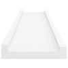 Picture Frame Ledge Shelves 2 pcs White 23.6"x3.5"x1.2" MDF