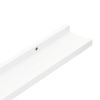 Picture Frame Ledge Shelves 2 pcs White 23.6"x3.5"x1.2" MDF