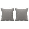 Throw Pillows 2 pcs Light Gray 15.7"x15.7" Fabric