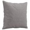 Throw Pillows 2 pcs Light Gray 15.7"x15.7" Fabric