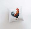 Watercolor Rooster Looking Right | Brid Print | Bird D√©cor | Accent Pillow Cover | Throw Pillow Covers | Pillow | Room D√©cor | Bedroom D√©cor