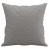 Throw Pillows 2 pcs Light Gray 15.7"x15.7" Fabric