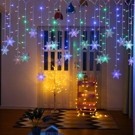 LED ice bar lamp snowflake hanging (Option: Colour-3.5m-US 110V)