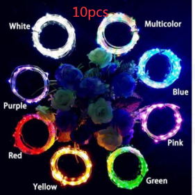 Wine Bottle Lights String 2M 20leds Christmas Decorations Copper Wire String Led Garland Lights Decor Wedding Festival Party (Option: 10pcs Warm light-2m-20light)